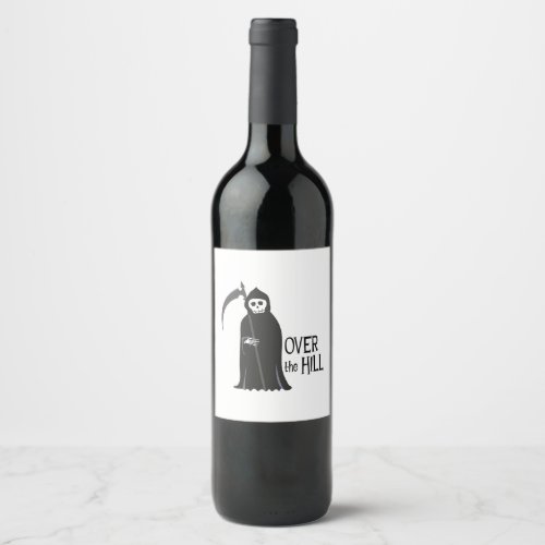 Over the Hill Wine Label