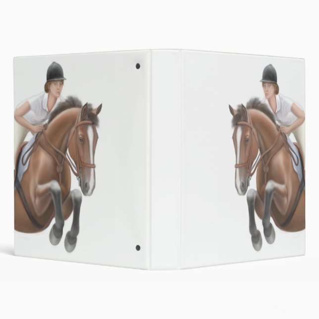 Over the Hurdle Horse Avery Binder (Background)