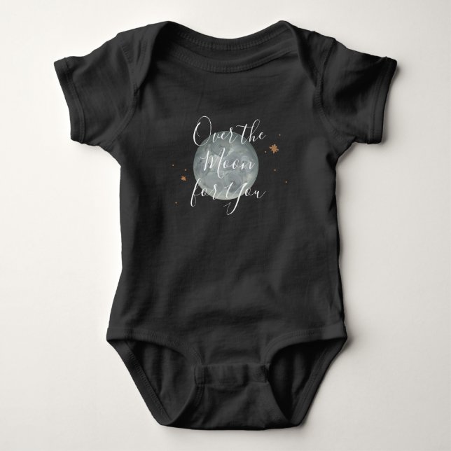 Over the Moon and Stars Baby Bodysuit (Front)