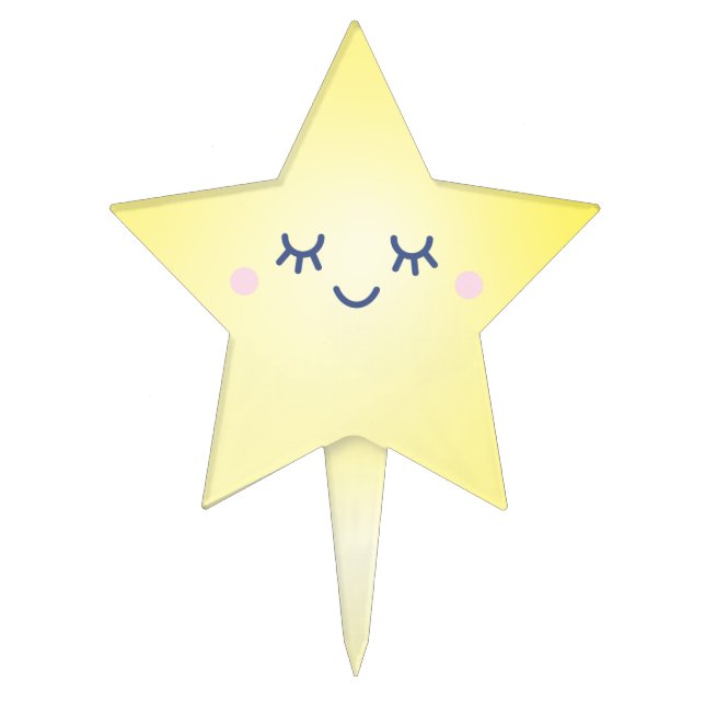 Over the Moon and Stars Cake Topper (Front)