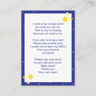 Over the Moon Baby Bring a Book Card