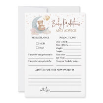 Over the Moon Baby predictions and advice card