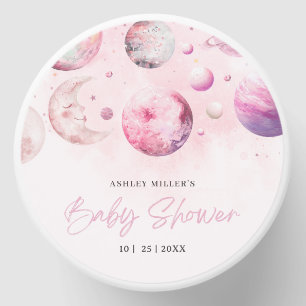 Over The Moon Baby Shower Astronaut Girl Shower Mini Candle Favors
