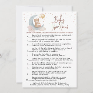 Over the Moon Baby Shower Baby Traditions Card