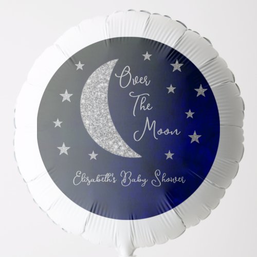 Over The Moon Baby Shower Balloon