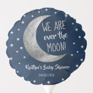 Over The Moon Baby Shower Balloon