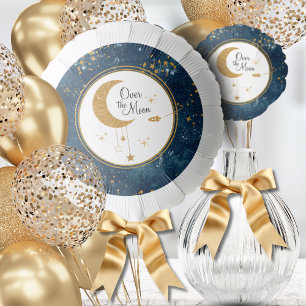Over The Moon Baby Shower Balloon