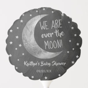 Over The Moon Baby Shower Balloon