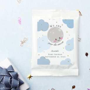 Over the Moon Baby Shower Blue Cute Gold Kawaii Margarita Drink Mix