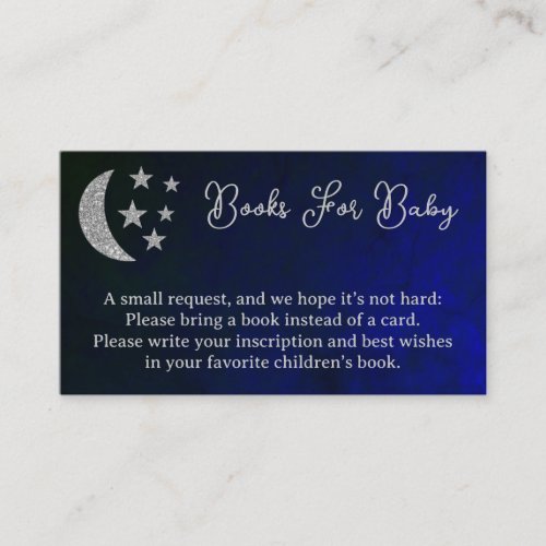 Over The Moon Baby Shower Books For Baby Enclosure Card