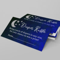 Over The Moon Baby Shower Diaper Raffle