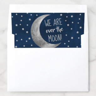 Over The Moon Baby Shower Envelope Liner