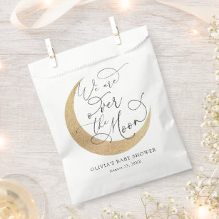 Over the Moon Baby Shower Favor Bag