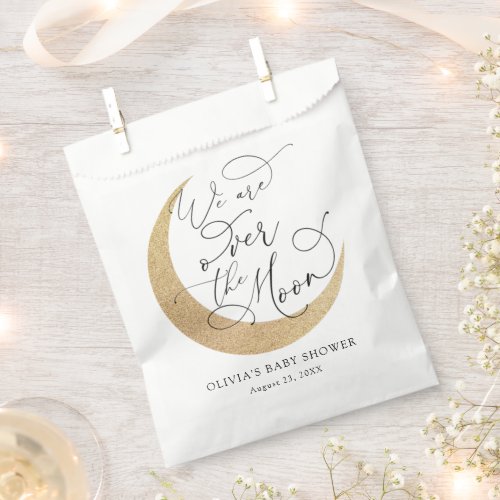 Over the Moon Baby Shower Favor Bag