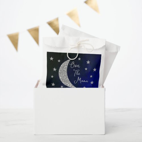 Over The Moon Baby Shower Favor Bag