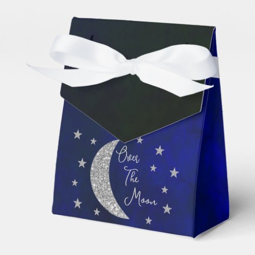 Over The Moon Baby Shower Favor Boxes