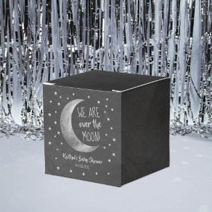 Over The Moon Baby Shower Favor Boxes