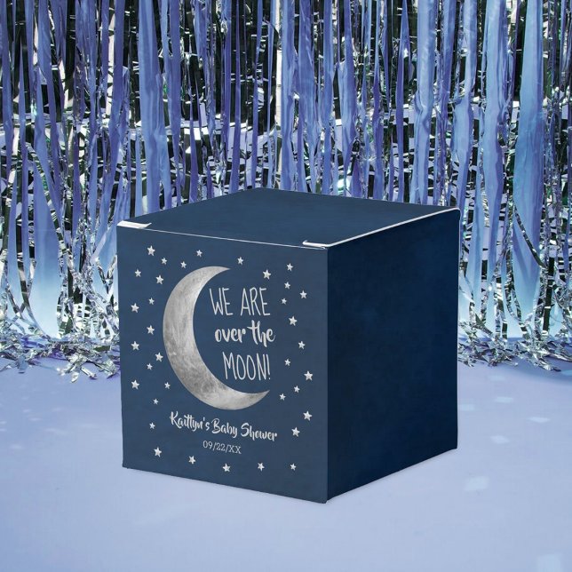 Over The Moon | Baby Shower Favor Boxes (Creator Uploaded)