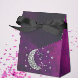 Over The Moon Baby Shower Favor Boxes