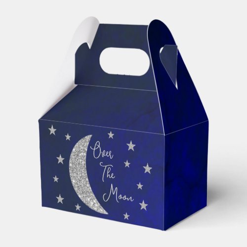 Over The Moon Baby Shower Favor Boxes