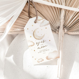 Over the Moon Baby Shower Favor Tag