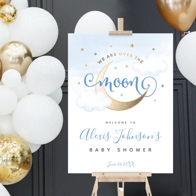 Over the Moon Baby Shower Foam Board Welcome Sign (Over the Moon Baby Shower Foam Board Welcome Sign)