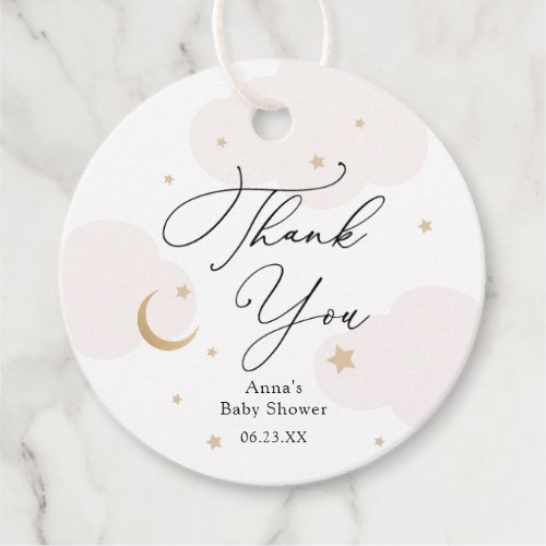 Over the Moon Baby Shower Gift Tags