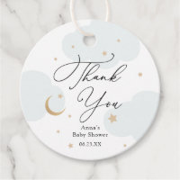 Over the Moon Baby Shower Gift Tags