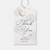 Over the Moon Baby Shower Gift Tags