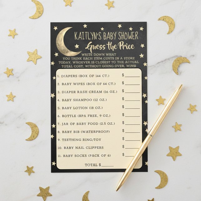 Over The Moon | Baby Shower Guess The Price Game (Creator Uploaded)