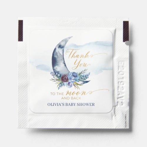 Over the Moon Baby Shower Hand Sanitizer Packets