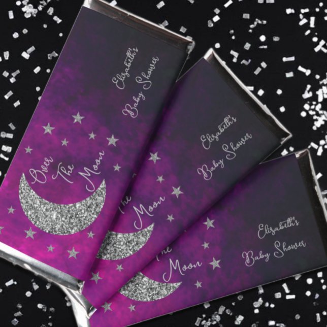 Over The Moon Baby Shower Hershey Bar Favors (Creator Uploaded)