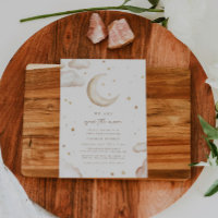 Over the Moon Baby Shower Invitation