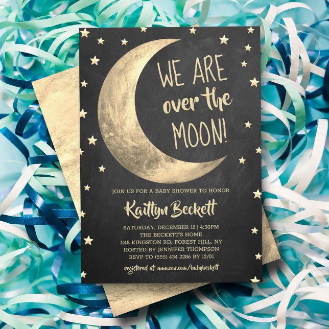 Over The Moon | Baby Shower Invitation (Creator Uploaded)