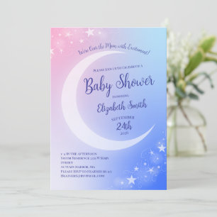 Over the Moon Baby Shower Invitation