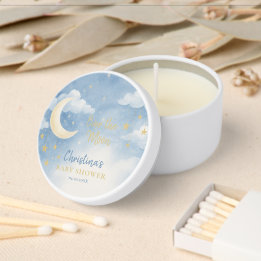 Over the Moon Baby Shower Mini Candle Favors