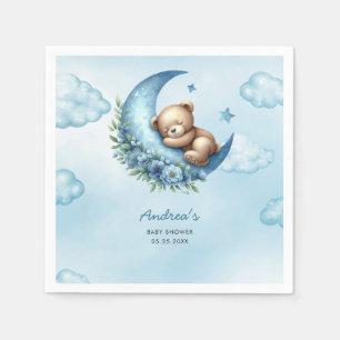 Over The Moon Baby Shower Napkins