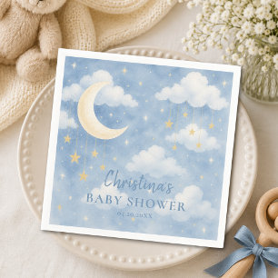 Over the Moon Baby Shower Napkins