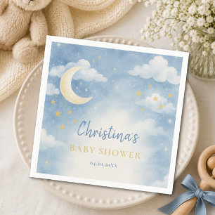 Over the Moon Baby Shower Napkins