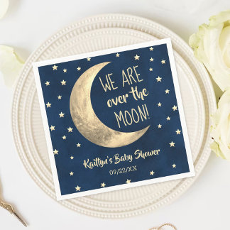 Over The Moon | Baby Shower Napkins
