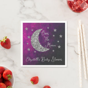 Over The Moon Baby Shower Napkins