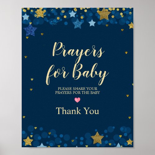 Over the Moon Baby Shower Prayers for Baby  Poster