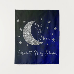 Over The Moon Baby Shower Tapestry
