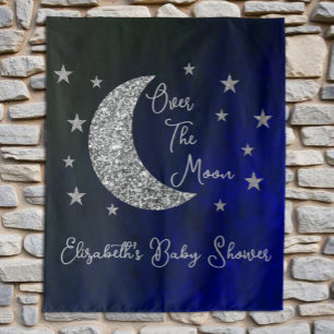 Over The Moon Baby Shower Tapestry