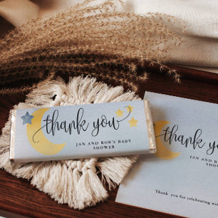 Over the Moon, Blue Candy Bar Paper Wrapper