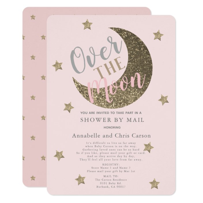 over the moon baby shower