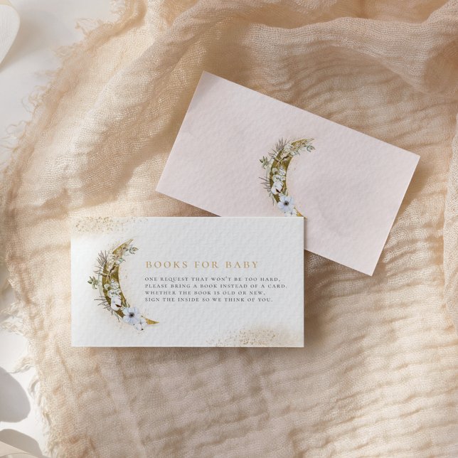 Over the Moon Boho Books for Baby Enclosure Card (Creator Uploaded)