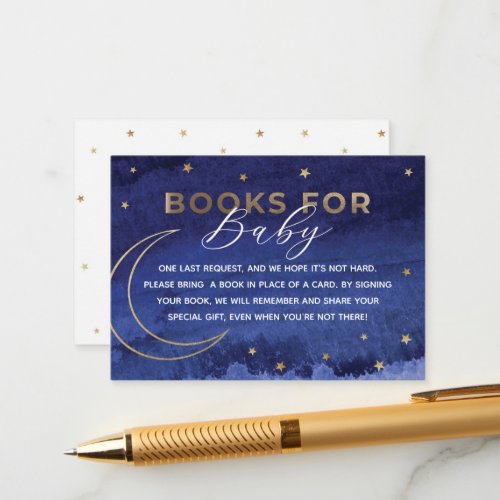 Over the Moon Book Request Insert Card