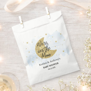 Over The Moon Boys Baby Shower Favor Bag
