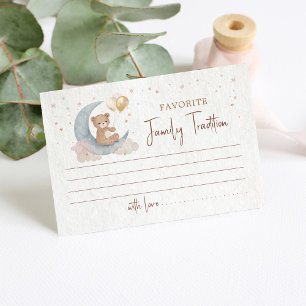 Over The Moon Favorite Family Traditions card